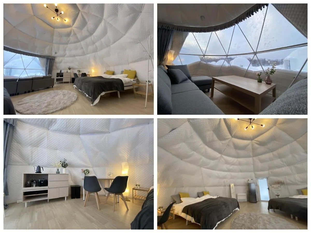 Luxury tent Gramping Stay Tomamu Japan