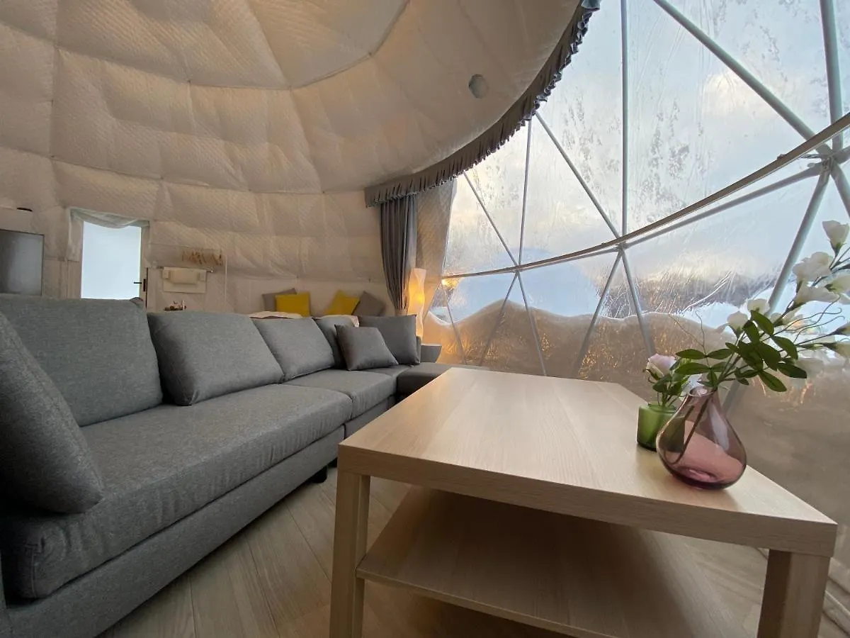 Luxury tent Gramping Stay Tomamu Japan