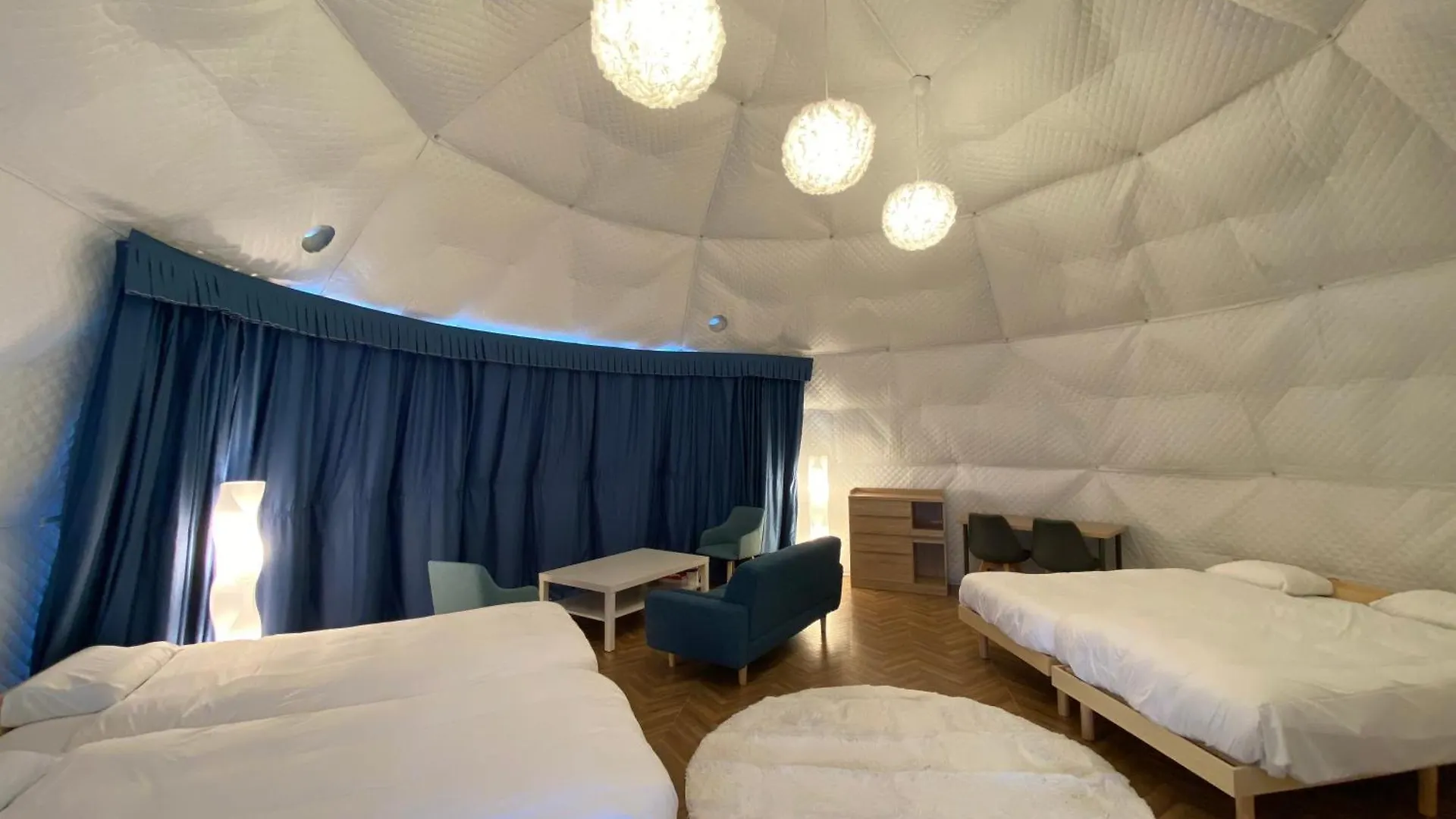 Luxury tent Gramping Stay Tomamu Japan